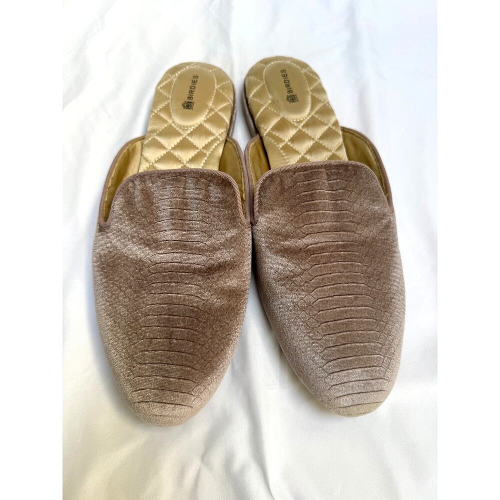 Birdies Phoebe Blush Pink Python Embossed Velvet … - image 2